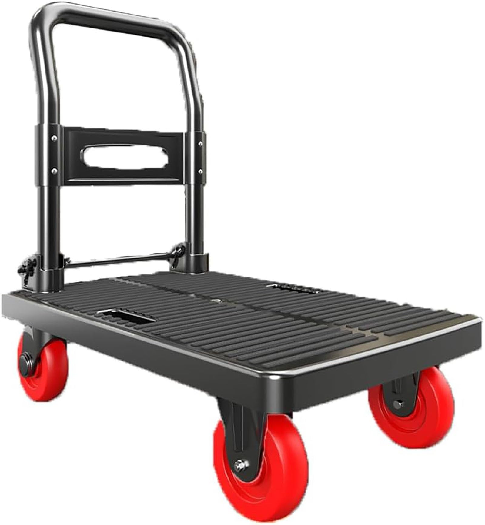 Carrello a mano pieghevole con ruote girevoli, perfetto per un uso facile e versatile. Ideale per traslochi e sollevamento pesante