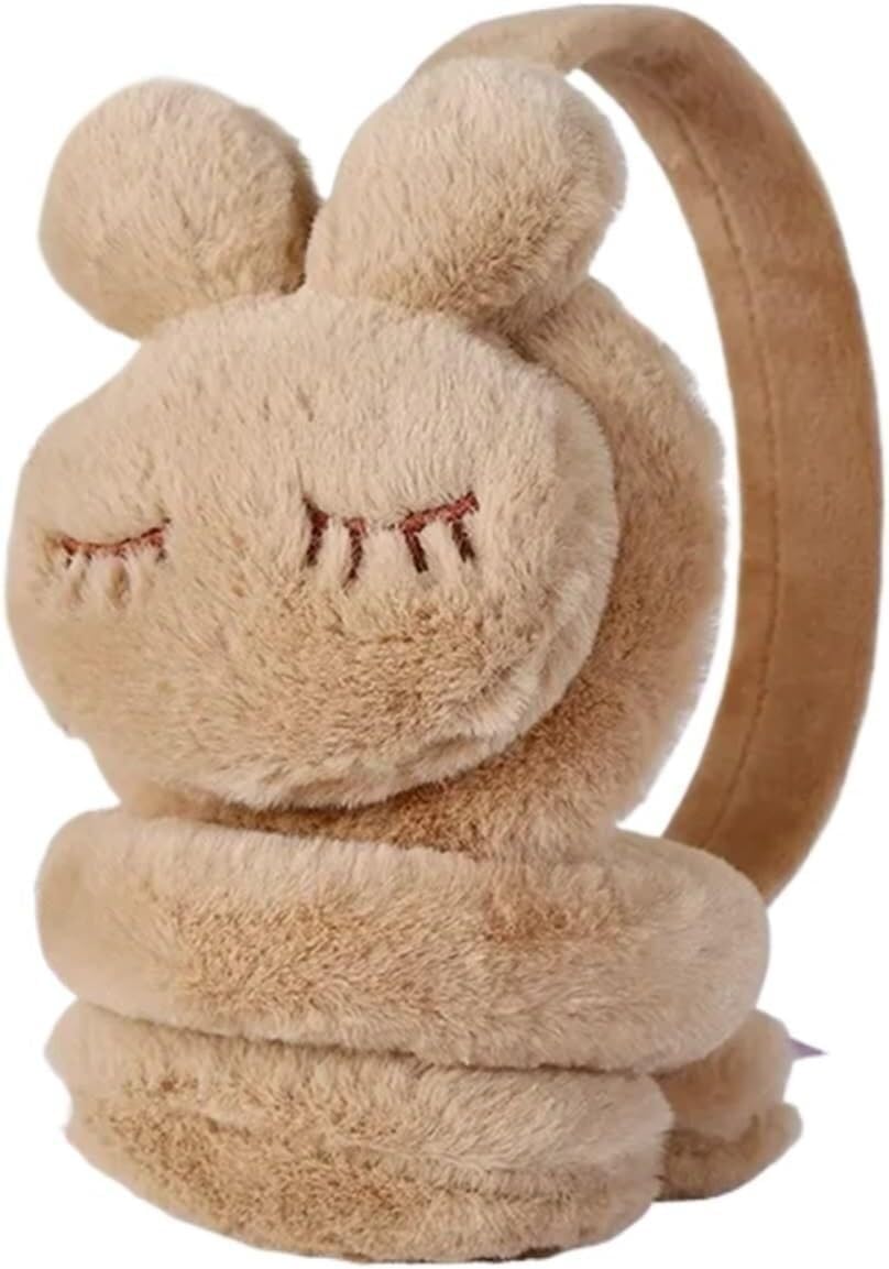 Winter Ear Muffs, Ear Warmers Solid-colour Soft Plush Earmuffs Winter-proof Stylish Outdoor