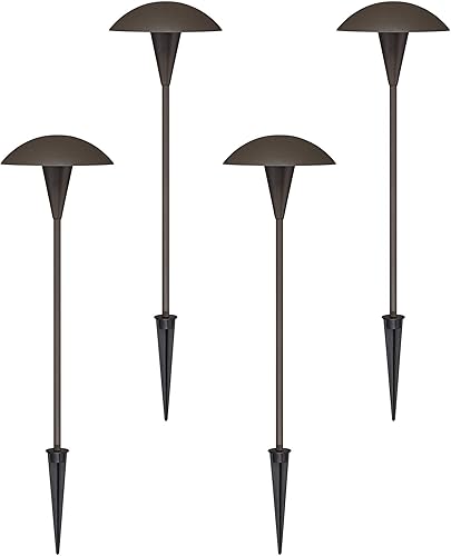 Miniatura 1 de John Timberland Juego de 10 luces LED de seta y de inundación de bronce