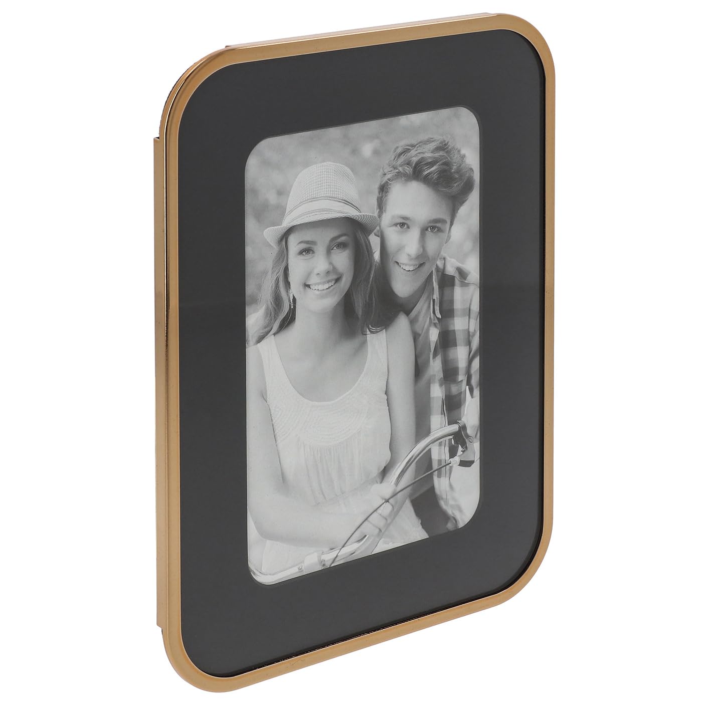 Shudehill Giftware Silver & Gold Curve Frames in Different Sizes, Shapes & Colours (Gold, Frame 4x6)
