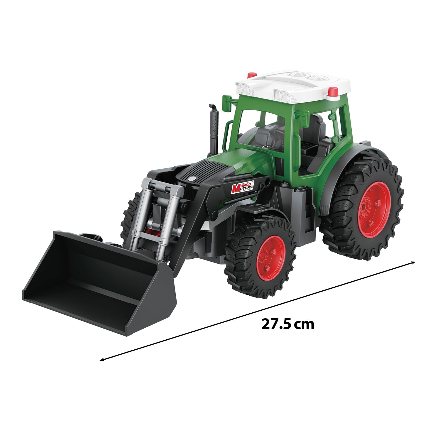 Tracteur radiocommandé Mondo Motors avec Godet, modèle à l'échelle 1:24, Batterie Rechargeable Incluse, Jouet pour Enfants 63864