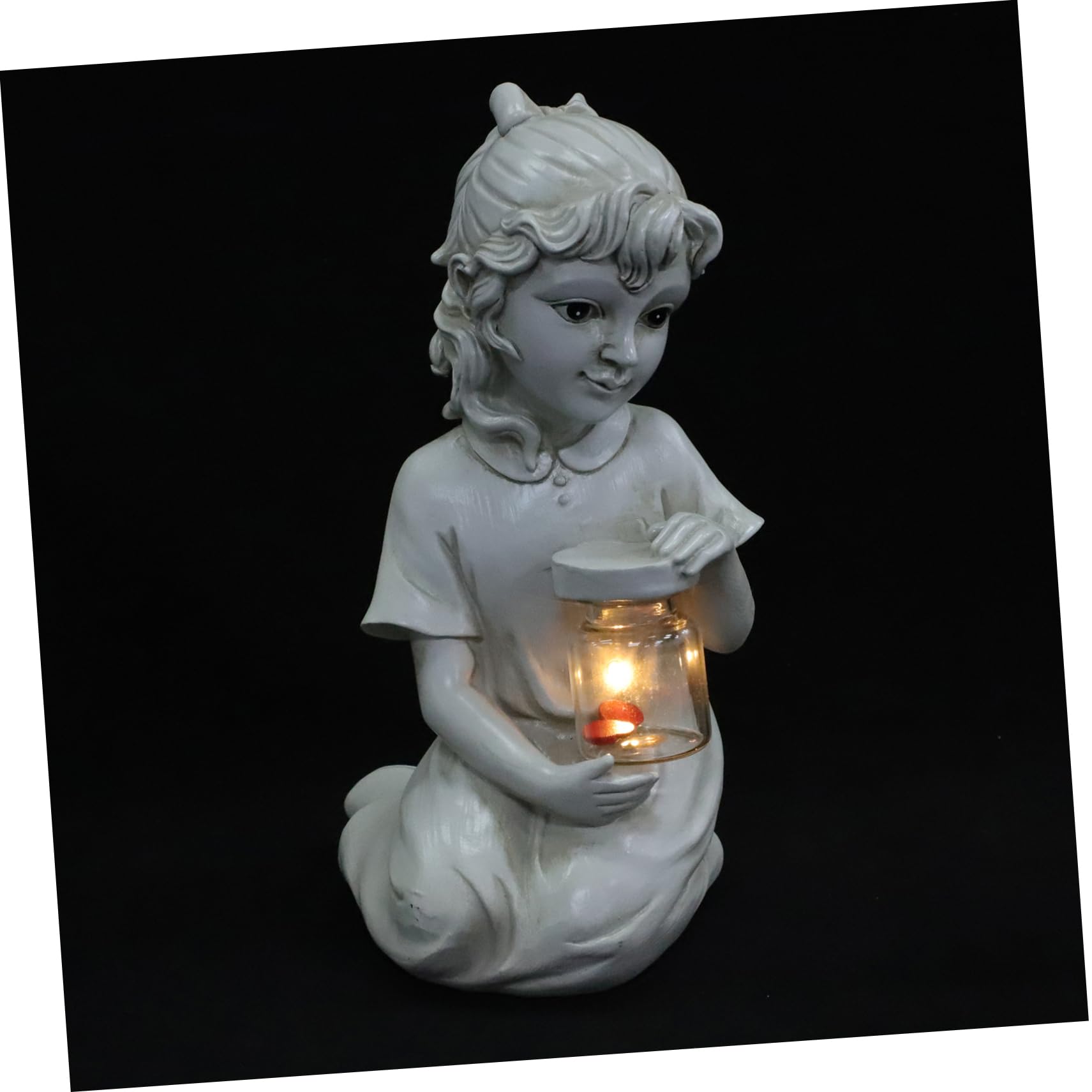 INOOMP Statua Decorativa per Esterno Notturna per Arredamento da Esterno