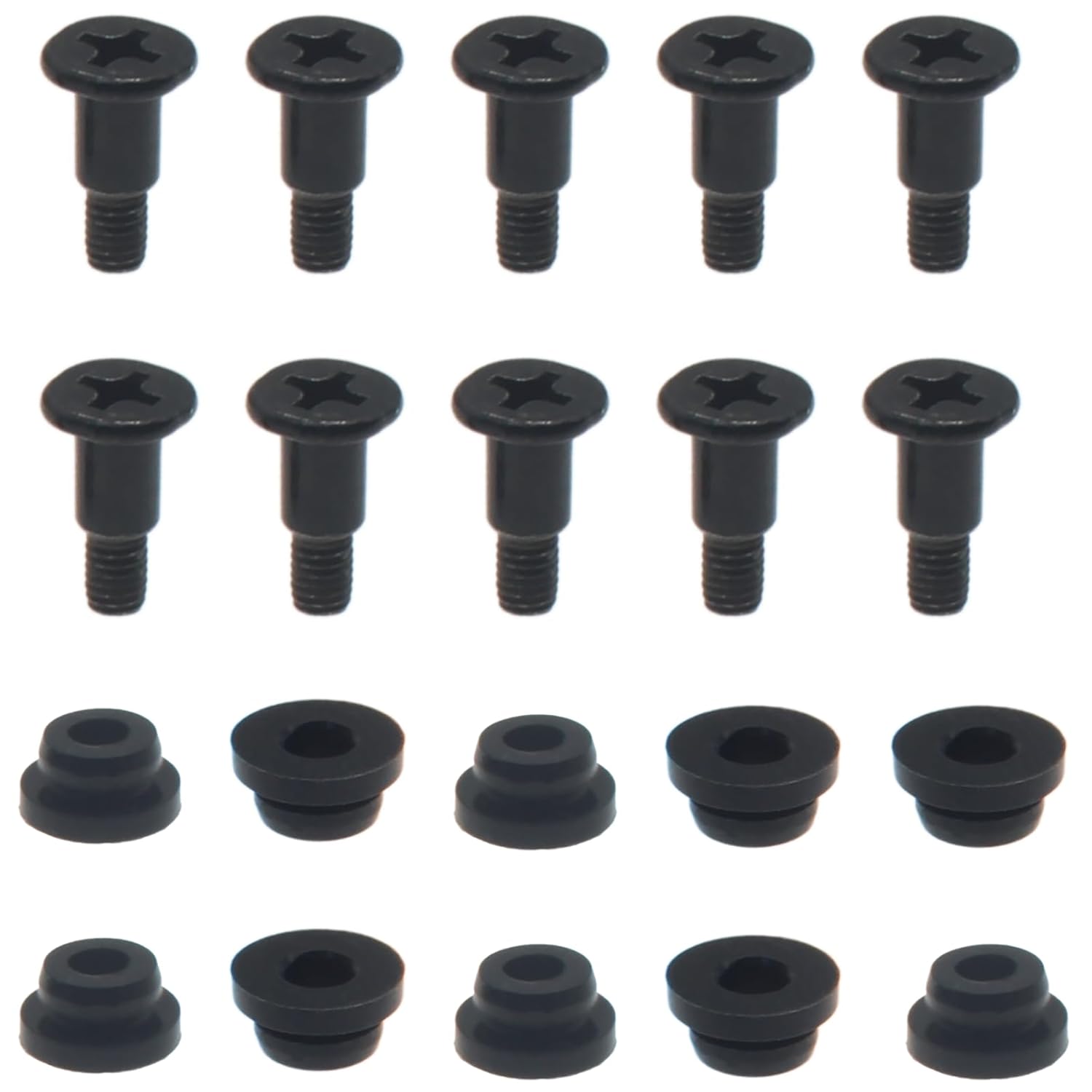 10 Pcs 3.5 Inch Hard Disk Drive Shock Absorbing Screws PC Hard Disk Drive Mounting Accessories with Shock Absorption Rubber Washer for HDD SSD