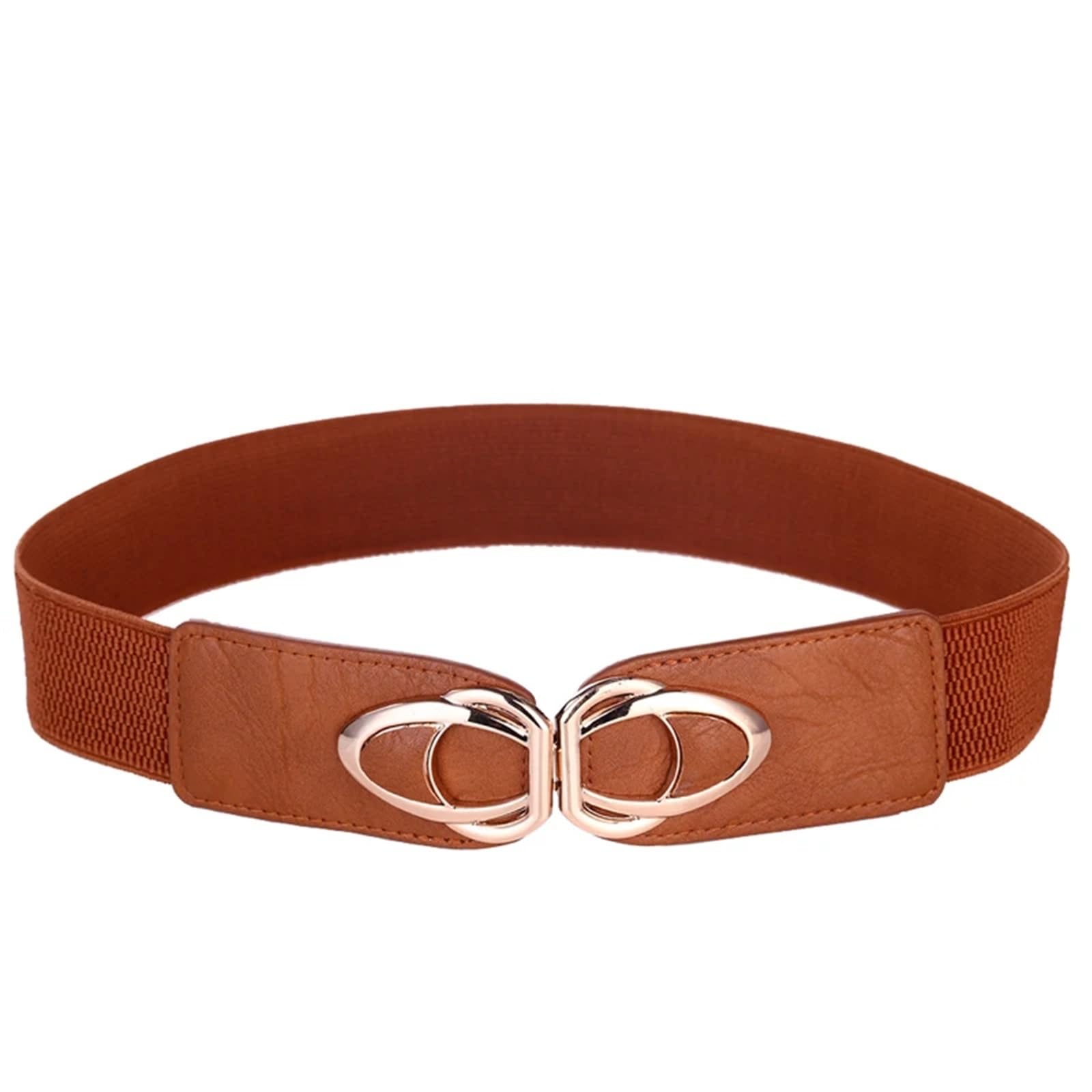 Ceintures pour Femme Ceinture en cuir PU élastique larges femmes Stretch taille épaisse robe grande