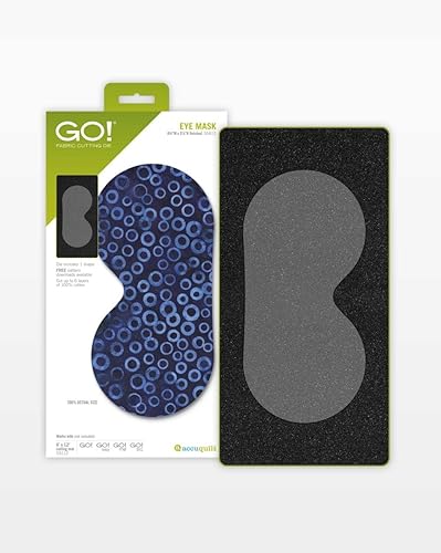 AccuQuilt GO! Troquel de máscara de ojos, suministros de acolchado, troqueles de corte, troqueles AccuQuilt Go - acolchados, patrones de acolchado,