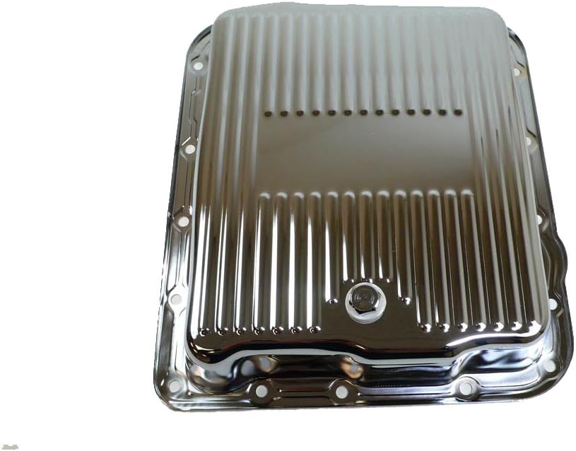 Compatible/Replacement for Chevy/GM 700R4-4L60E-4L65E Steel Transmission Pan - Chrome