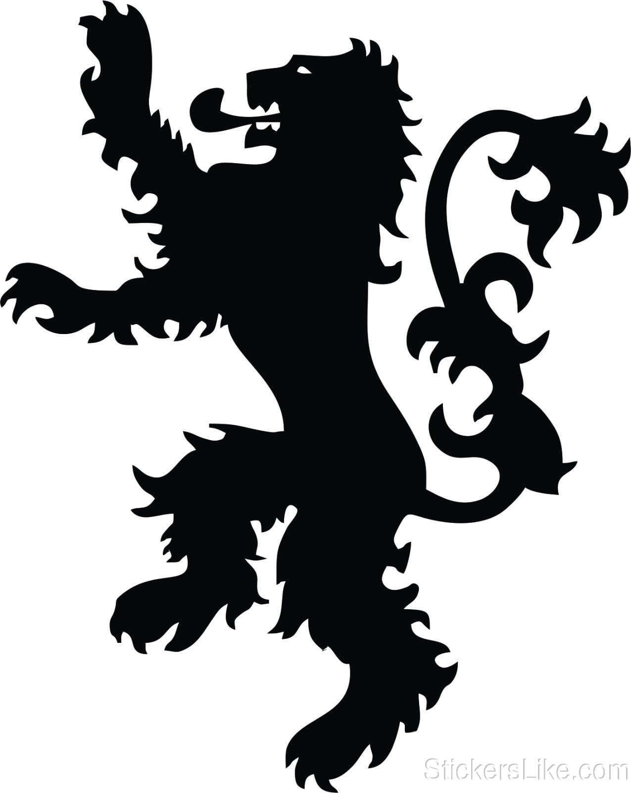 Game of Thrones House Lannister Sigil vinyl Sticker decal HBO logo car truck mac (5.5" inch)