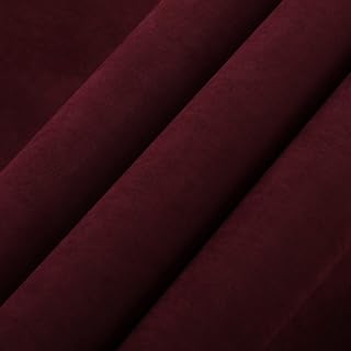 Wooqu Velvet Book Cloth 17x29 Inch - Soft Touch Paper-Backed Fabric for Book Binding, DIY Crafts, Albums, Menus