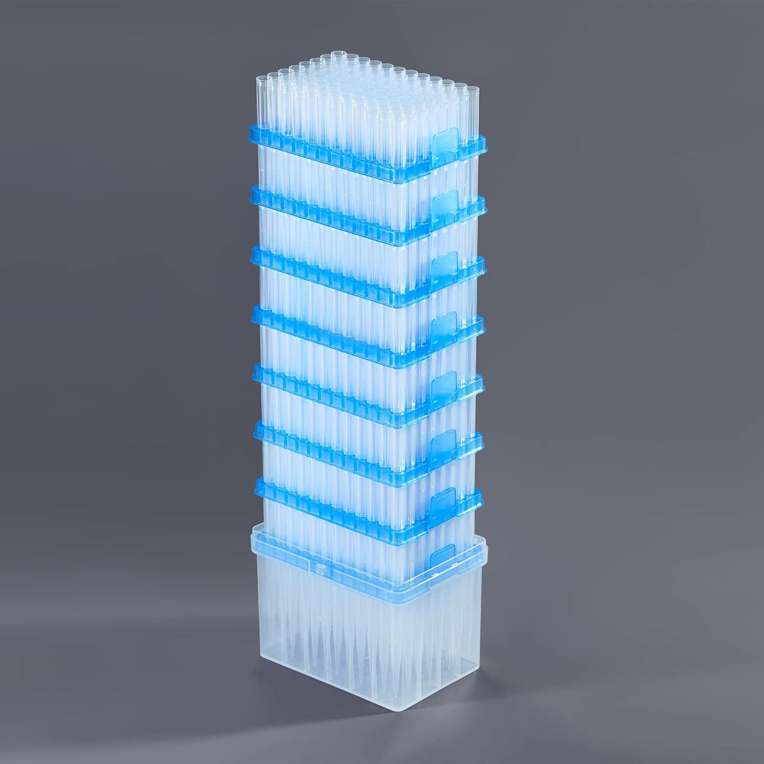 Biologix Lab Pipette Tips 200 ul Refill Pack Low Retention Universal Tips Without Filters Sterile, Autoclavable, Case of 1152, Made in 100,000 Cleanroom