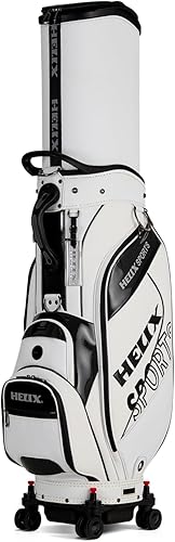 Miniatura 9 de HELIX Bolsa de golf con ruedas, bolsa de golf retráctil para viajes, cubierta duradera para viajes de golf Gris mate