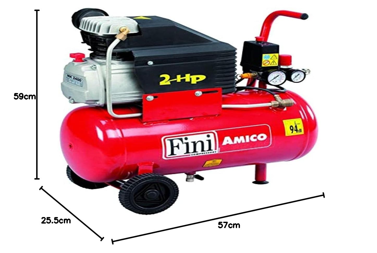 Fini Compressors Amico 23050 Compressore 25/2400 1.5 KW 24 L