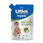 Little’s Organix Gentle Baby Detergent Liquid for Clothes | 1000 ml x Refill | Anti-Bacterial Liquid Detergent for Baby Clothes Enriched with Aloe Vera & Neem Extracts | Free from Brighteners & Bleach
