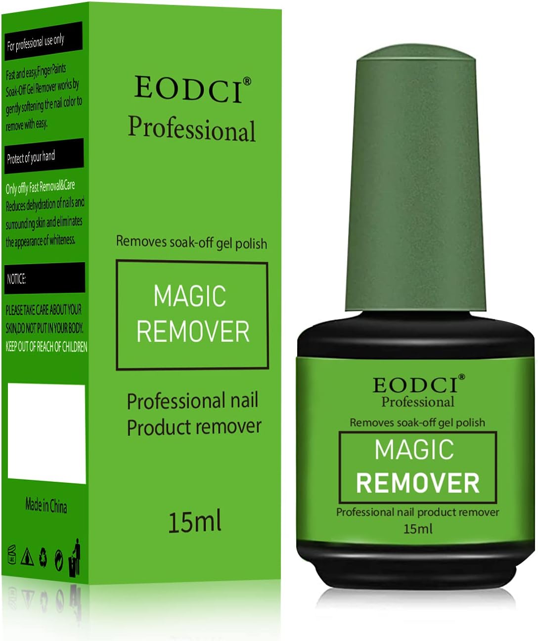 Eodci Magic Gel Nail Polish Remover, Soak-Off Quick,Minutes Easily Professional Remove Gel Nail Polish, Gel Polish Remover for Nails -15ml