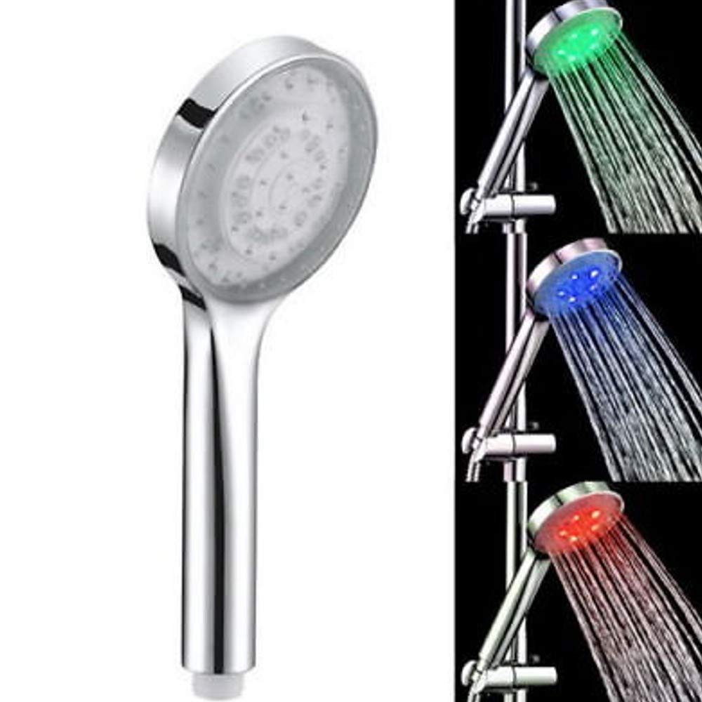 SOFFIONE Doccia con LUCI A LED Che Cambia Colore con LA Temperatura Acqua