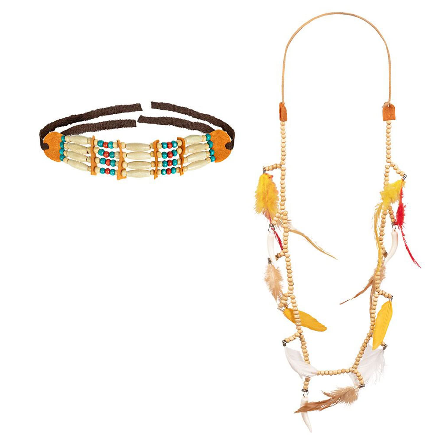 Boland 44152 Native American Costume Set, Multicoloured, Standard Size