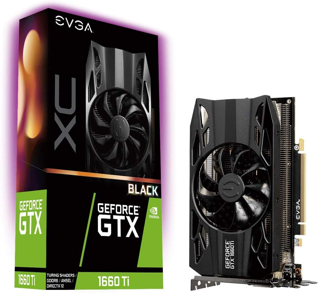 Evga Geforce Gtx 1660 Ti Xc Black Gaming, 6Gb Gddr6, Hdb Fan Graphics Card 06G-P4-1261-Kr