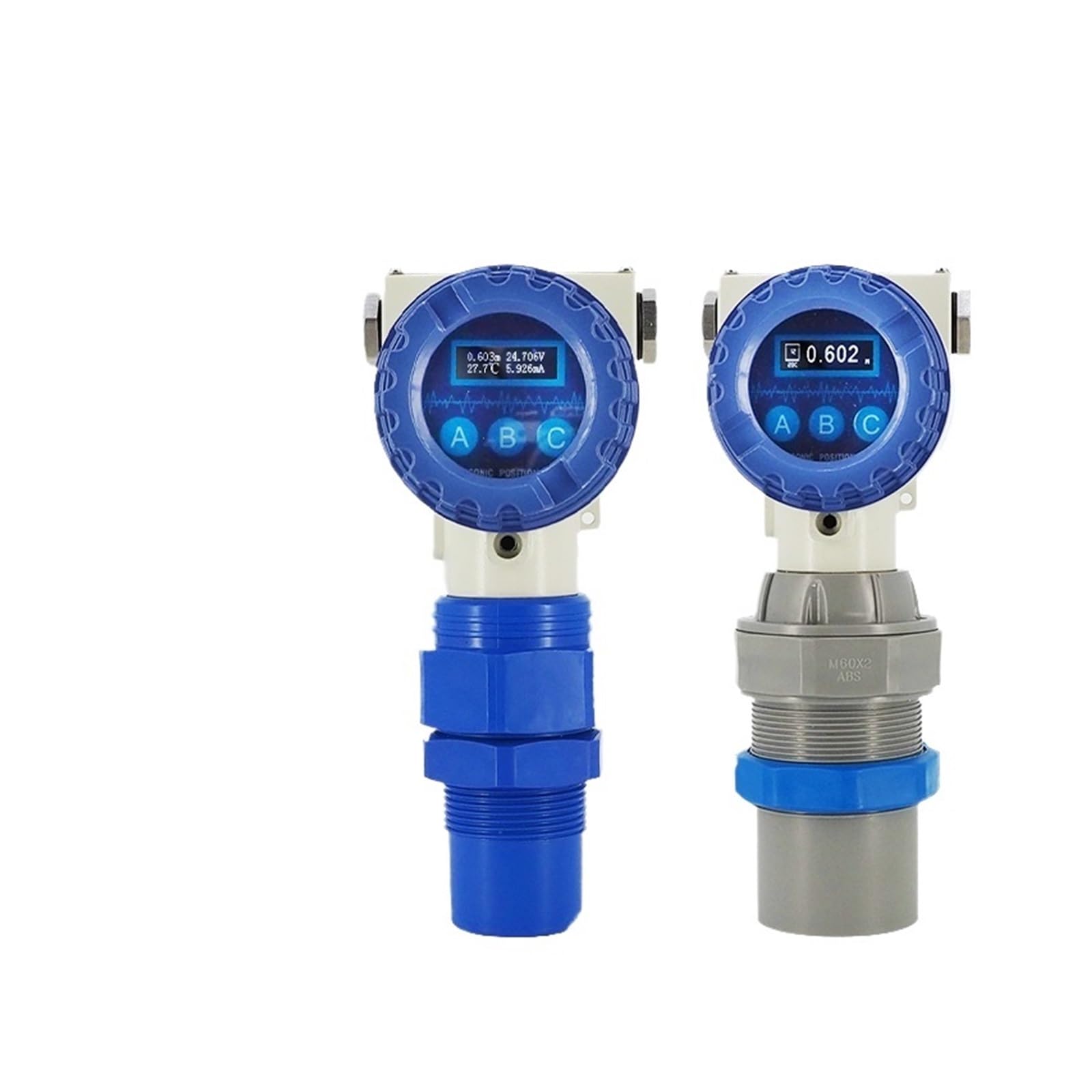 LDHJBNAC Ultrasonic Level Meter Explosion-Proof Level Transmitter RS485 HART Protocol Fuel Tank Liquid Level Sensor Distance 10m(3000mm 4-20mA Relay)