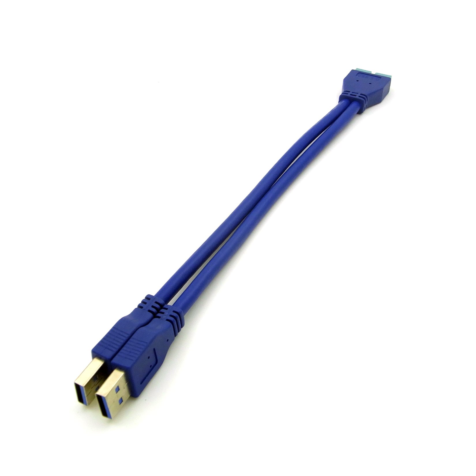 GINTOOYUN 2 Cavi Adattatori USB 3.0 A USB 2.0 Per Scheda Madre – 19/20 Pin Maschio A 9 Pin Femmina, Lunghezza 20cm, Per Collegamento Vecchio Case - 4