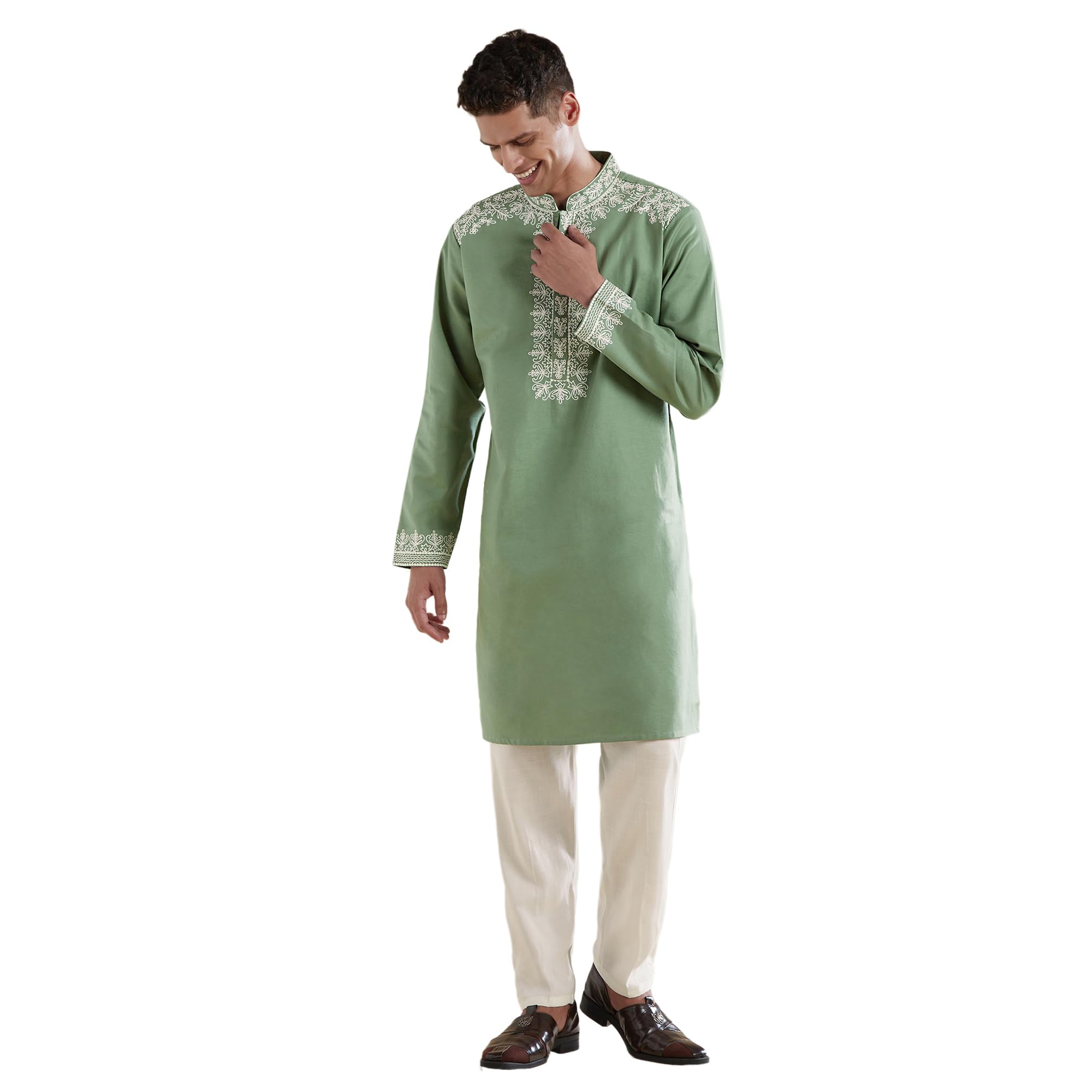 Kurta Set with Thread Detail Work-image-17