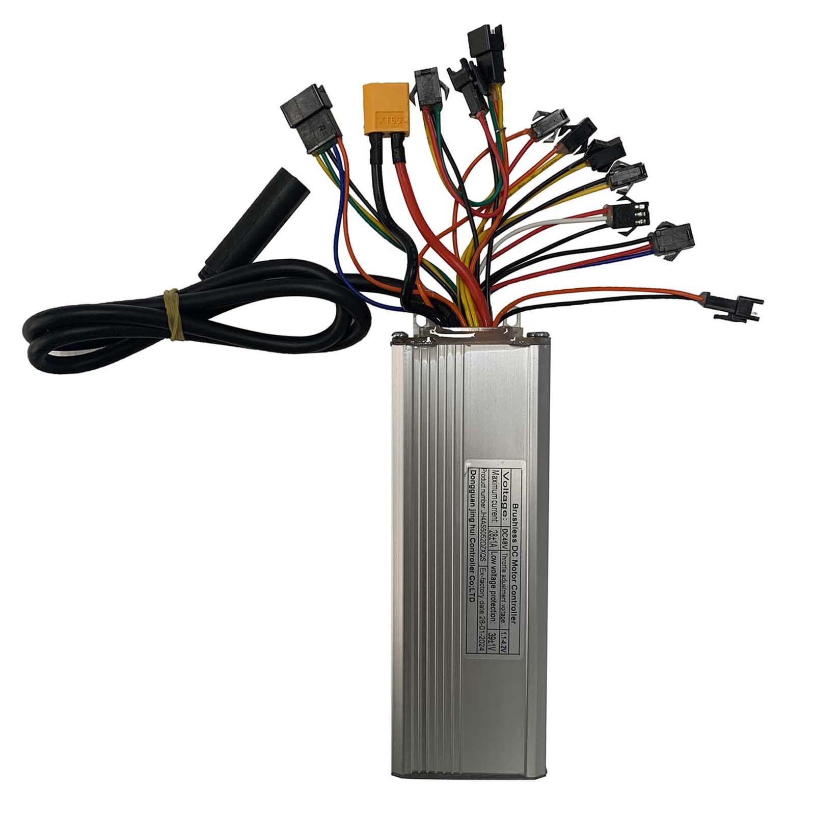 JH4AS5052DZXQS Electric Bicycle Controller DC48V 28A Brushless Motor Controller for E-Bike Scooter 48V Electric Speed Controller Ebike Controller
