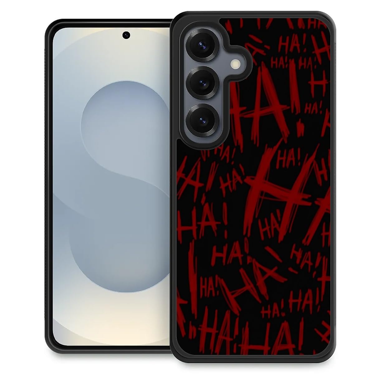 Pinsheng Case Compatible with Samsung Galaxy S25,Joker Laughter Phone Covers for Men/Women,Anti-Skid Soft Silicone Shockproof Protective Case