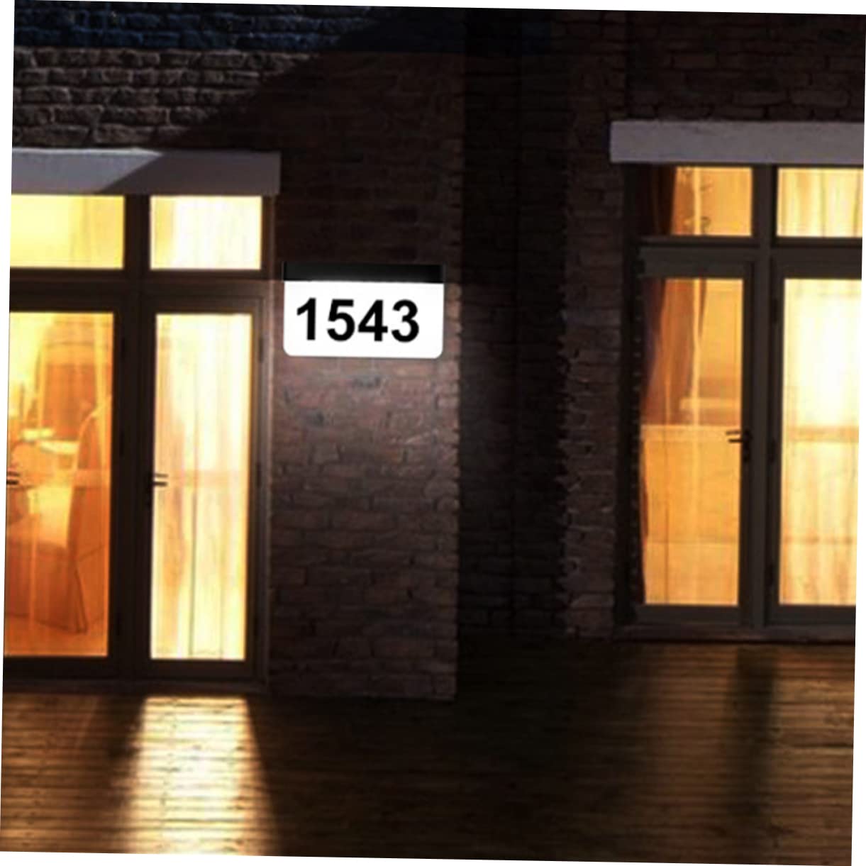 Gadpiparty 1set Lampada Solare Per Numeri Civici Con Led Illuminazione Esterna Facile Da Installare Per Visibilità Notturna e Design Moderno