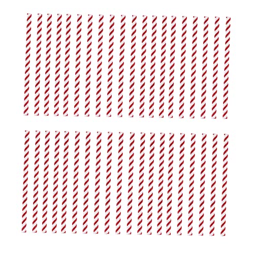 COHEALI 1400Pcs Gravata Listrada Fio Vermelho E Branco Gravata Noel Gravata Listrada Vermelha E Bran
