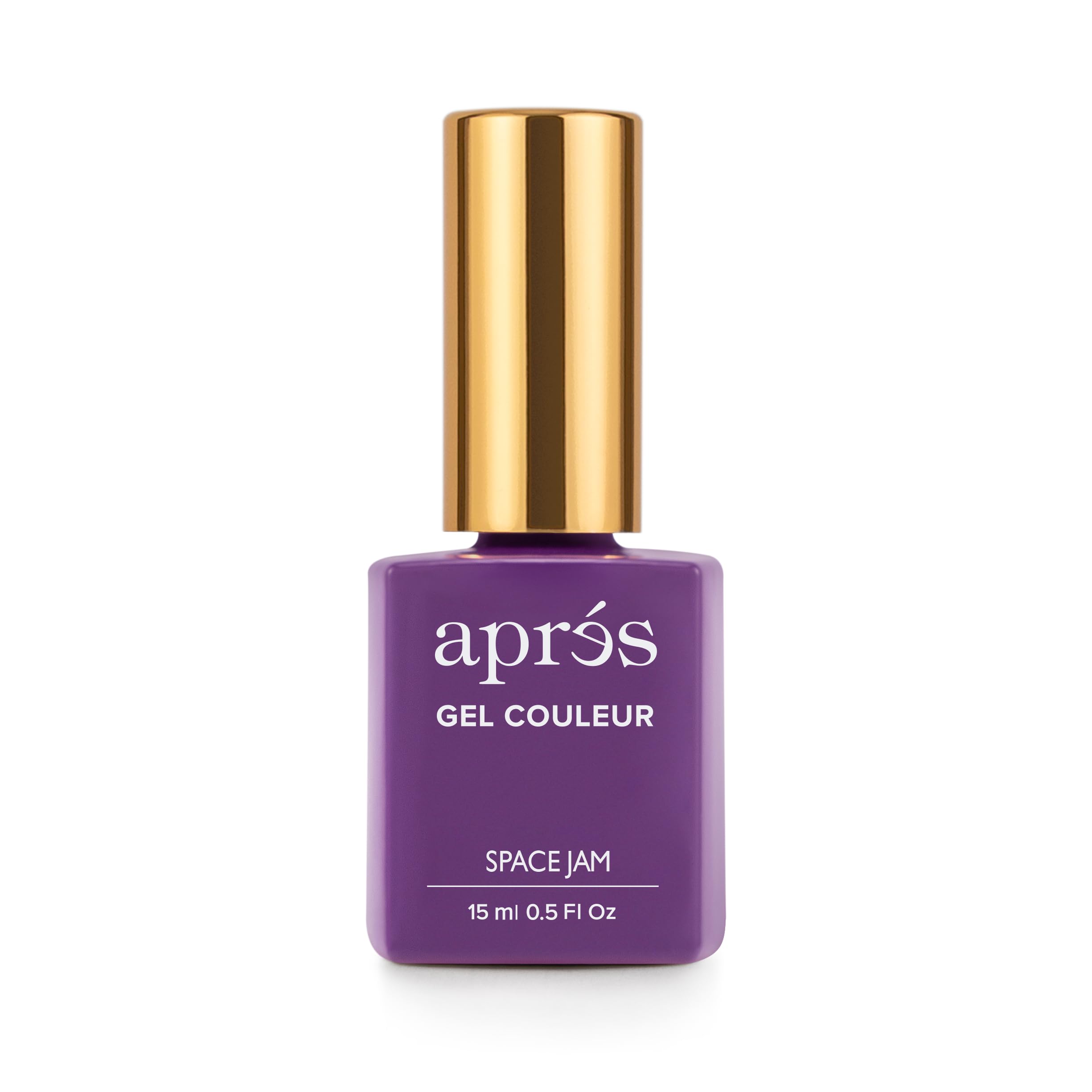 APRÉS Gel Color Nail Polish 15 ml, Twilight, Midnight, Starlight Collection, No Wipe, Highly Pigmented, Medium Viscosity Formula with Brush-X Nail Art Brush | 2024 Edition (343 - Space)
