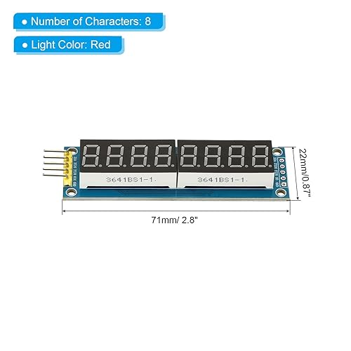 Miniatura 2 de PATIKIL Módulo de pantalla LED de 8 dígitos de 0.36 pulgadas, 2 unids 3.5-5V 7 segmentos de ánodo común pantalla LED tubo digital para tablero de