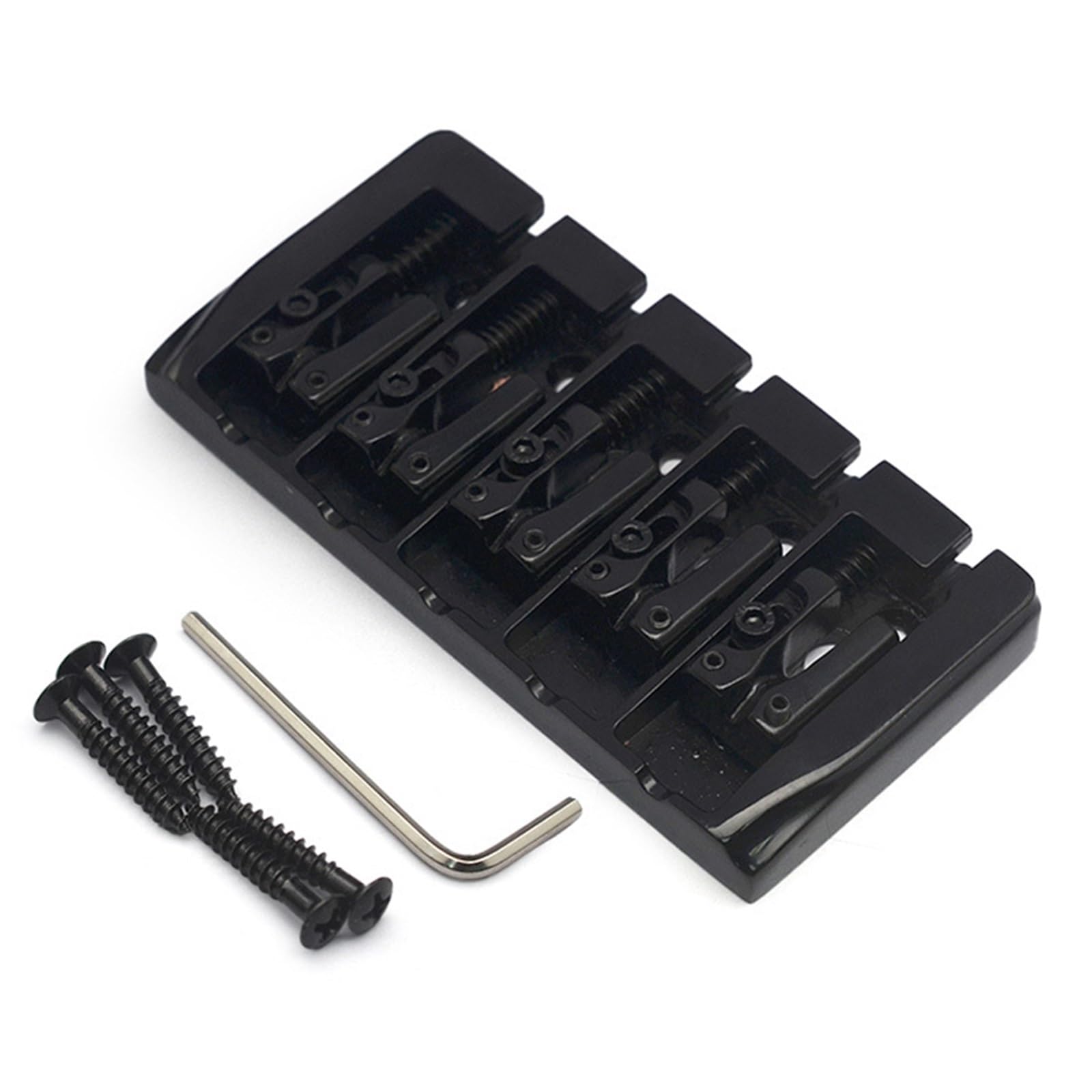 Mostkiem Gitarowym Akcesoria Zamienne Mostek Do Gitary Basowej 5 Strunowej(Black)