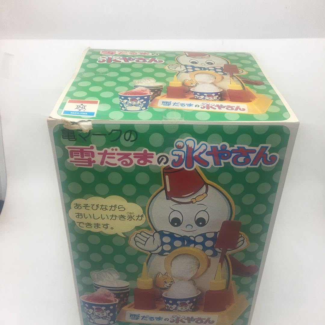 亀マークの雪だるまの氷やさん　レトロ　かき氷機 亀マークの雪だるまの氷やさん レトロ かき氷機 亀マークの雪だるまの