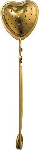 Colador de té suelto en forma de corazón de acero inoxidable