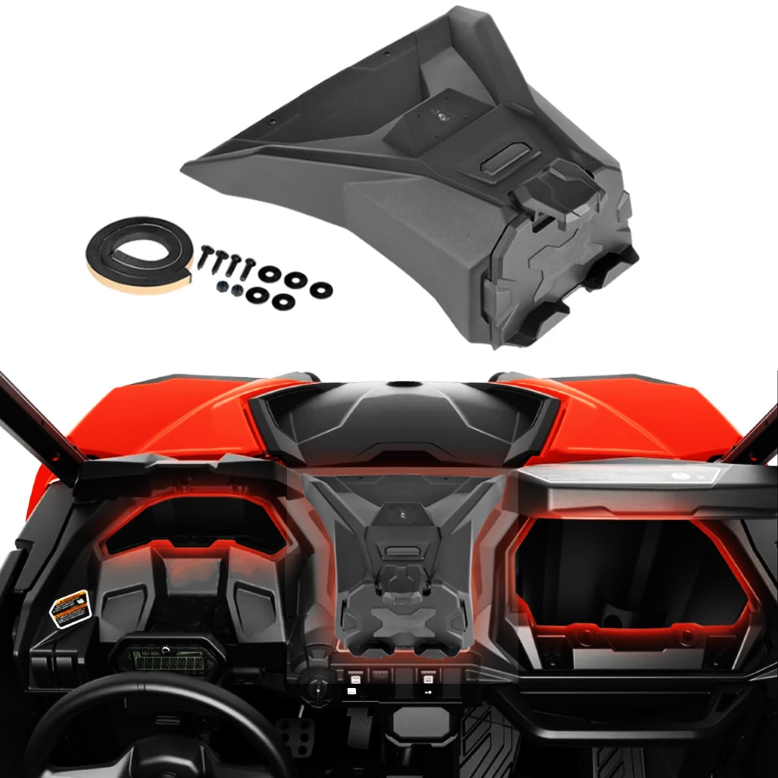 Electronic Device Holder for Can Am Commander, GPS Tablet Phone Ipad Mount with Storage Box for Can Am Maverick Sport/Trail/Sport MAX/Commander Accessories, Replace OEM #715005212