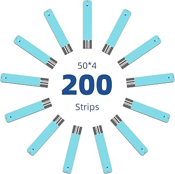 Metene TD-4116 Blood Glucose Test Strips, 200 Count, No Monitor