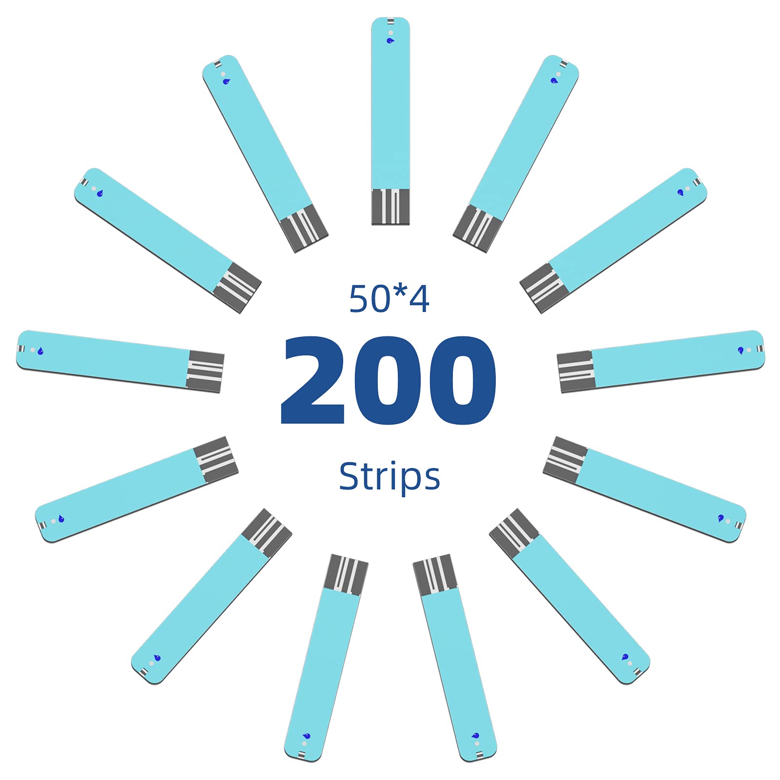 Blood Glucose Test Strips - 200 Count -3
