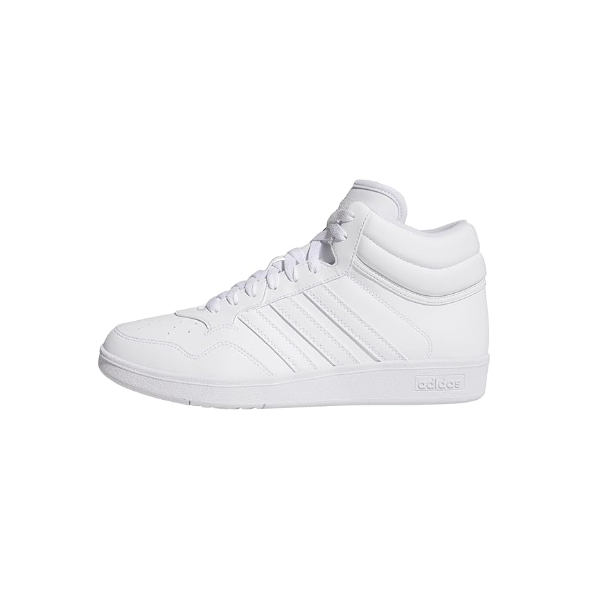 adidas Unisex - Adulto Hoops 4.0 Mid Shoes, Cloud White Cloud White Core Black, 36 2/3 EU