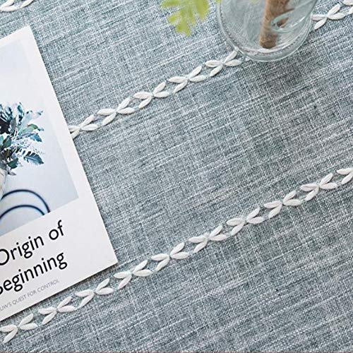 Nappe lin en coton lavable drap de pique-nique table café - 6