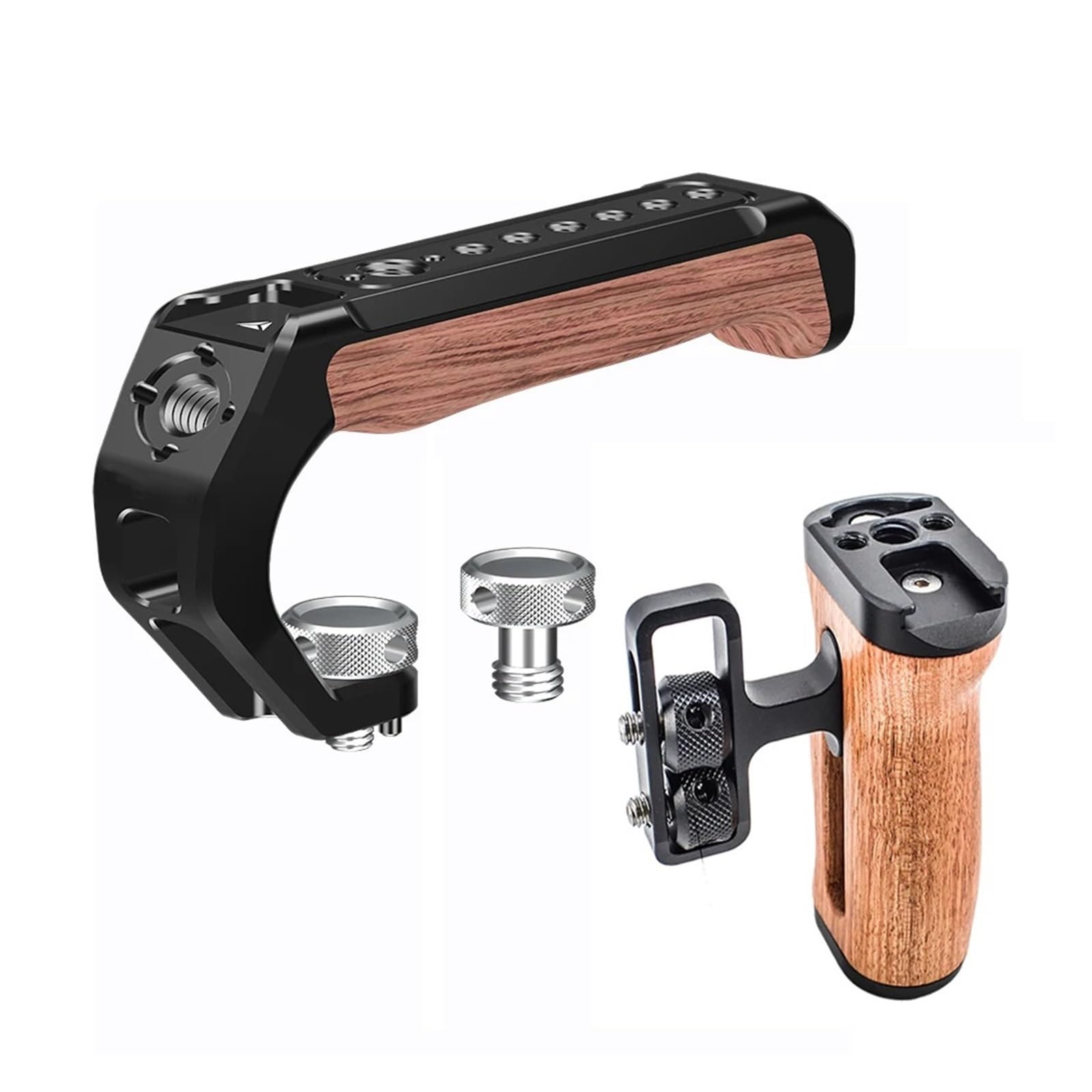 Compatibile con Nikon, impugnatura della fotocamera | Montaggio superiore e laterale, foro for vite da 1/4 di pollice, stabilizzatore for riprese video DSLR