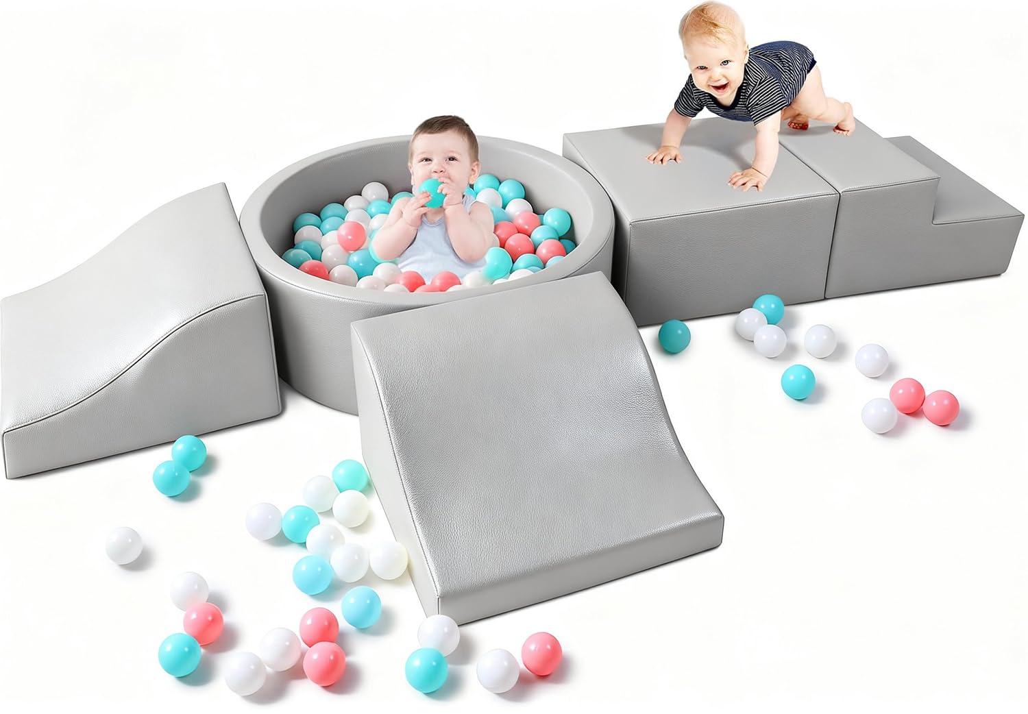 Hoohtoot Foam Climbing Blocks with Ball Pit