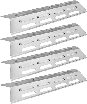 Grill Heat Plates Stainless Steel Universal Protective 4 Piece