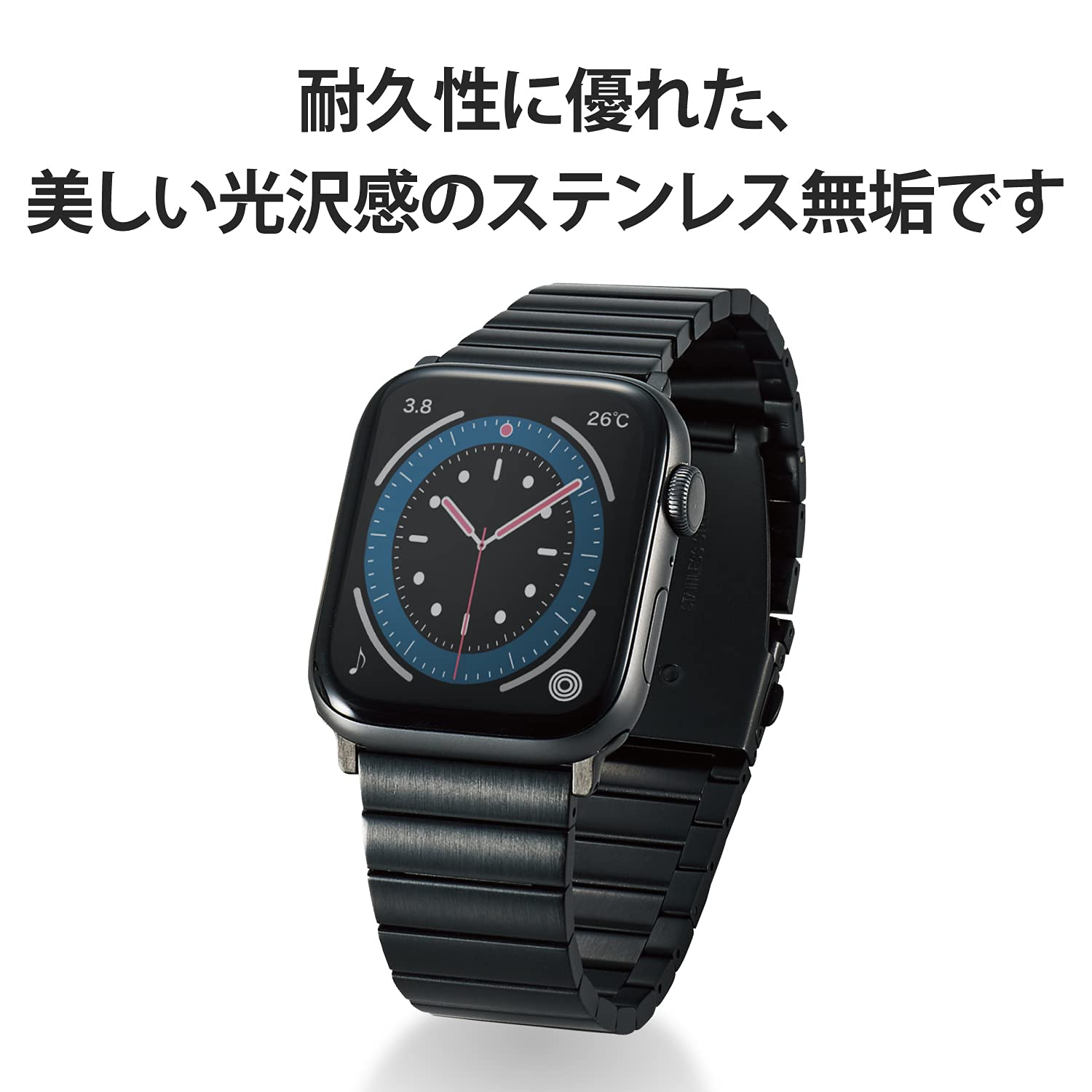 Amazon.co.jp: エレコム Apple Watch (アップルウォッチ) バンド 49mm 