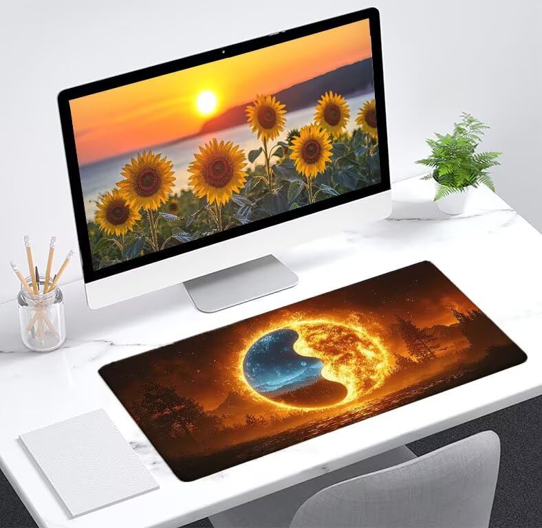 Tapis de souris avec bords cousus durables et surface micro-texturée
