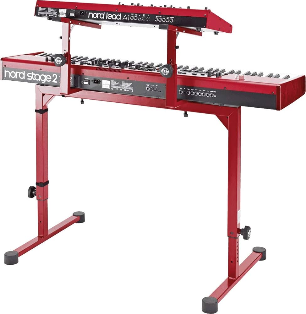 K&M Stands 18813.016.91 Omega Keyboard Stacker Red : Amazon.in