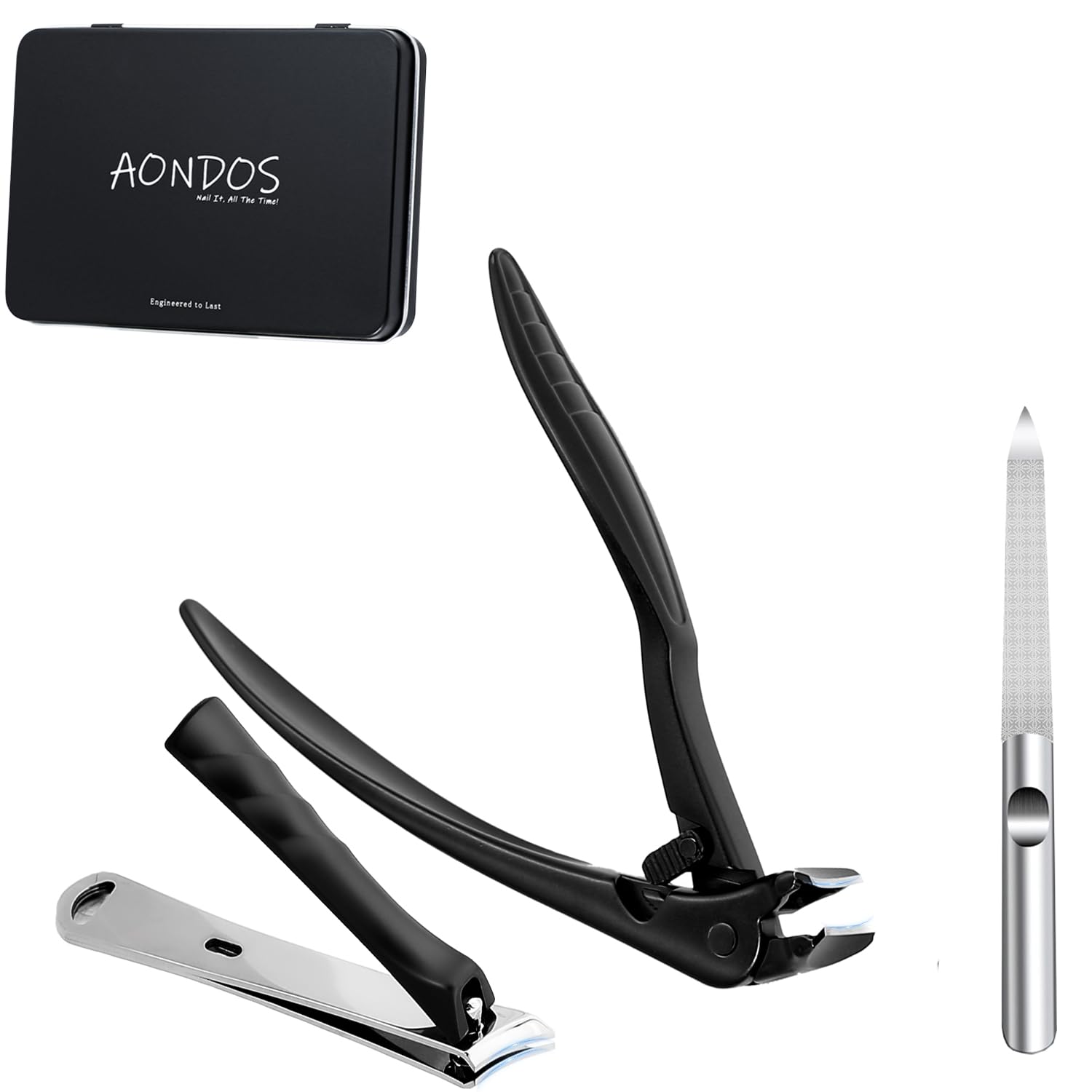 Precision Stainless Steel Heavy Duty Angled Head,Wide Jaw Clippers for Seniors,Ingrown Toenail,Thick Nail.Extra-Long Handle, Slanted Nail Cutter for Men,Women,Pregnant,Elderly.Stocking Stuffers.