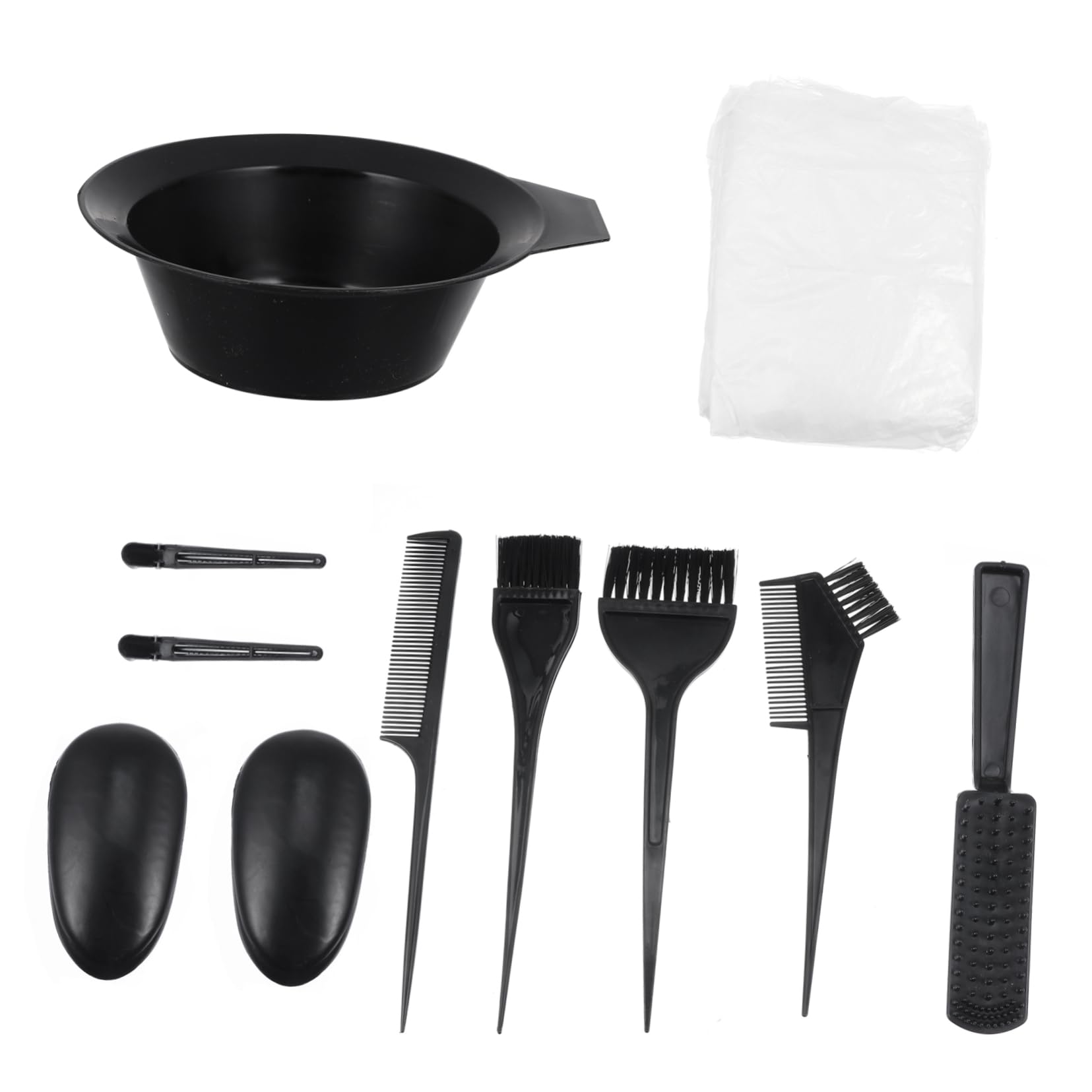 FOMIYES Hair Dyeing Tool Set 11 in 1 Kit Hair Dye Brush Comb Set for Home Professional Salons