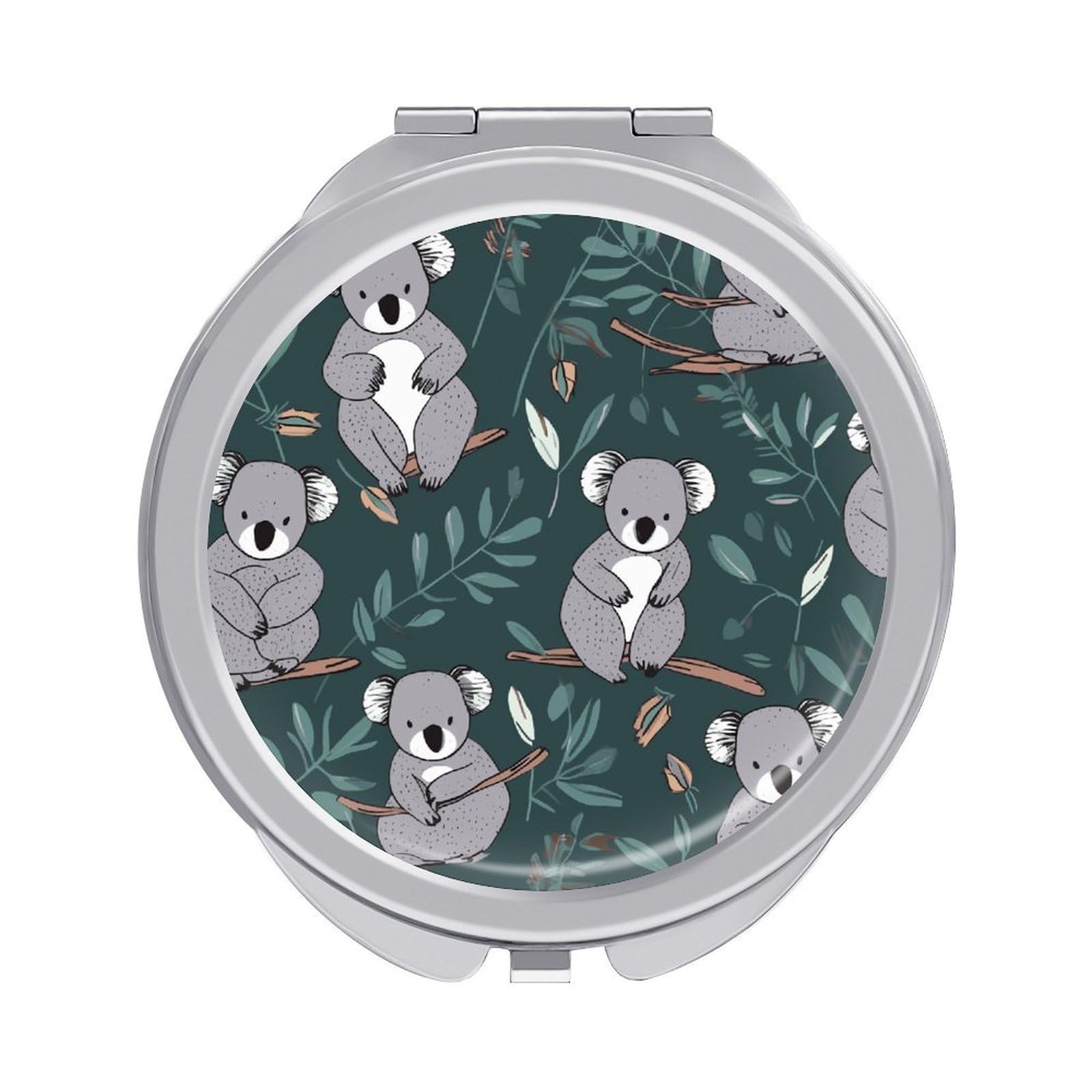 FekiLoot Lovely Koala Travel Makeup Mirror 2 X /1 X Magnifying Slim Pocket Mirrors Compact for Purse Travel Makeup Mirrors for Pocket, Handbag, Purse Women Gift