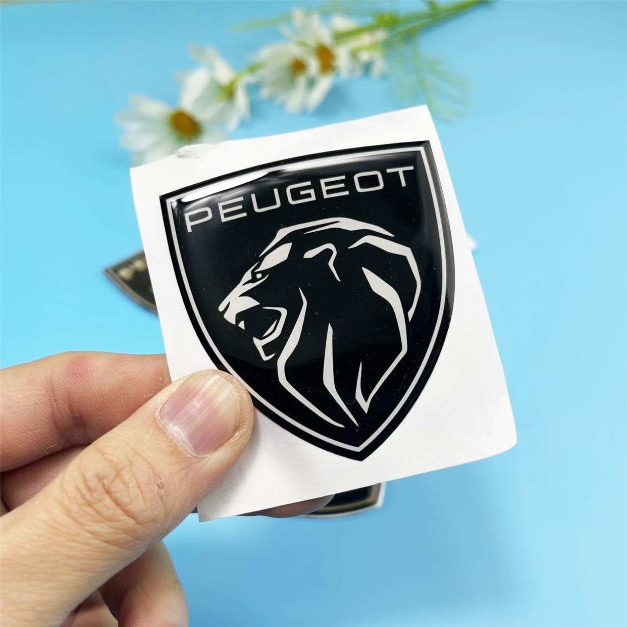 Emblème 3d Métal Badge Emblème Métal 3D Peugeot 5008 - Autocollant Chromé Pour Coffre Voiture Décalque Personnalisation
