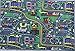 Play Time Blue Kids Reversible Area Rug World Continent Map Learning Carpet Game Room Design #7, (4' x 5'9