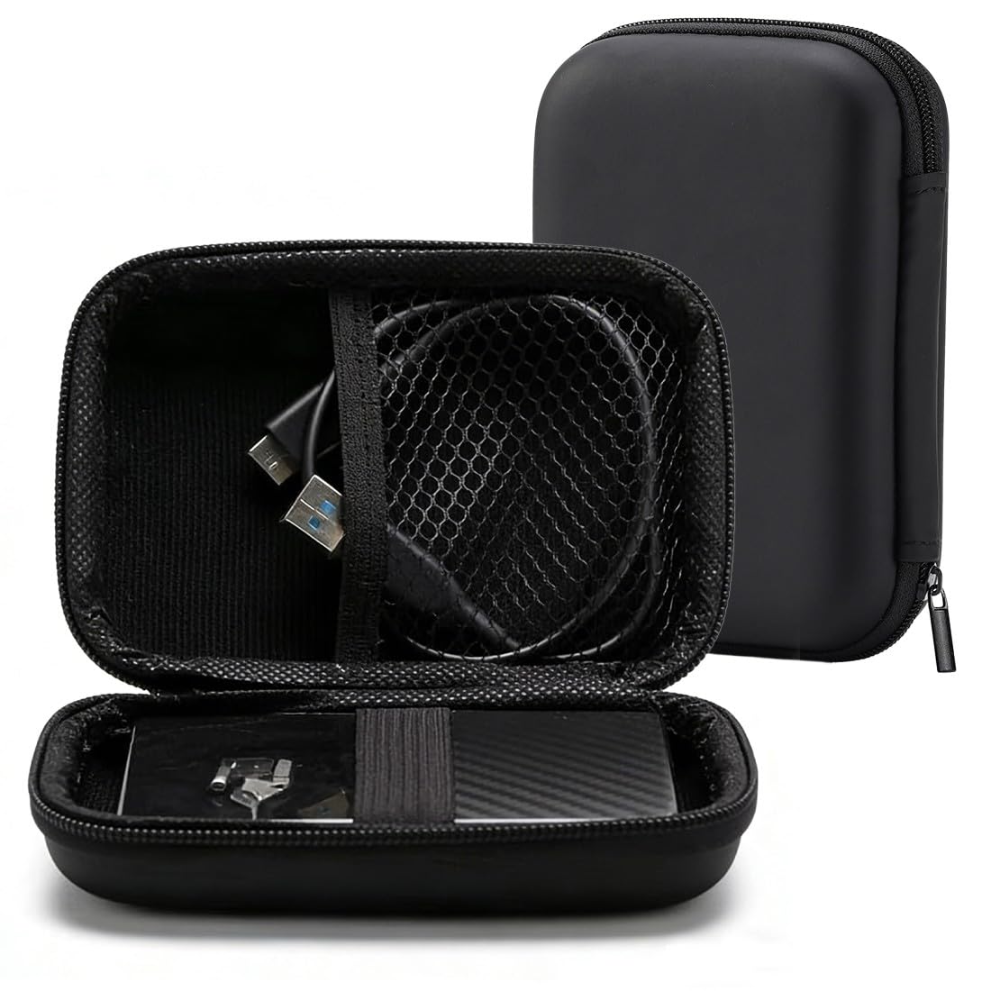 Custodia Hard Disk Esterno, Custodia Ssd Portatile, Porta Hard Disk, Antiurto Rigida Cover Case, Borsa Ssd Hdd, Custodie Per Dispositivi,Portatile Disco Esterno Protettiva Con Scomparti Interni