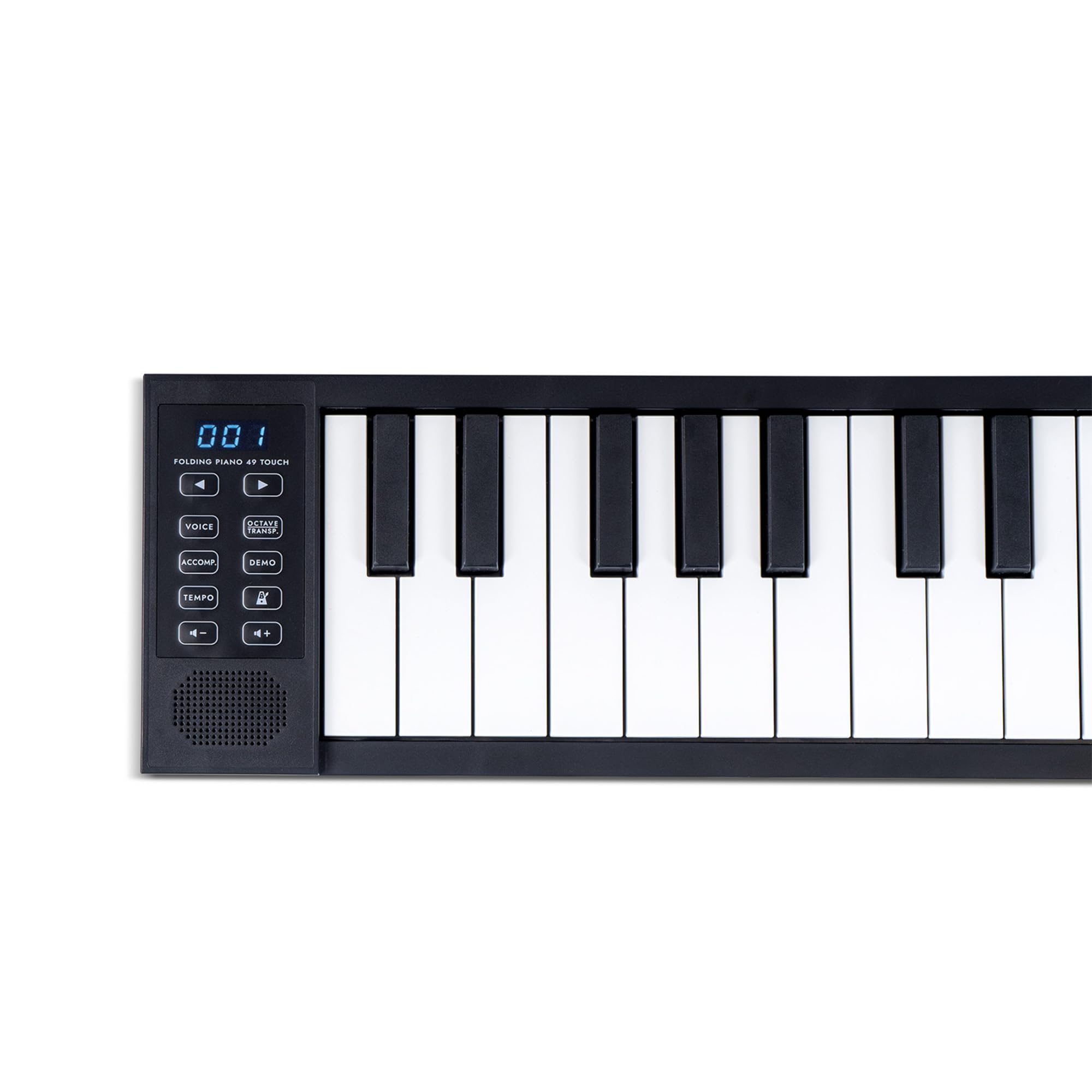 Carry-on FP-49 Touch 49 Tasti Sensibili al Tocco Nero Pianoforte Digitale Portatile Pieghevole di Blackstar Controller MIDI USB con Batteria Ricaricabile